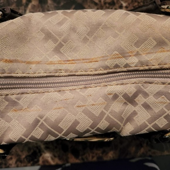 Tommy Hilfiger Women's Tan Canvas Double Handle Tote - Picture 8 of 8